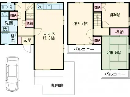 ブリージングタウン百草園Ｊ４(3LDK)の間取り写真