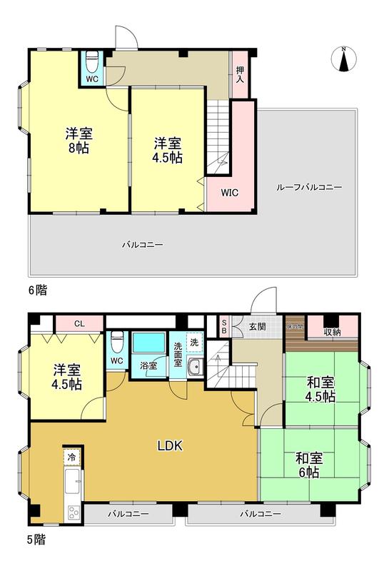 キャニオンクルーズ(5LDK/5階)の間取り写真