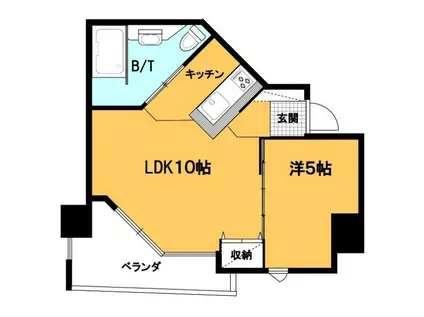リファイン安里(1LDK/11階)の間取り写真