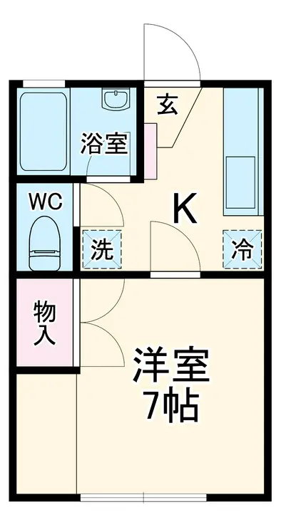 サニーコーポ 1階階 間取り