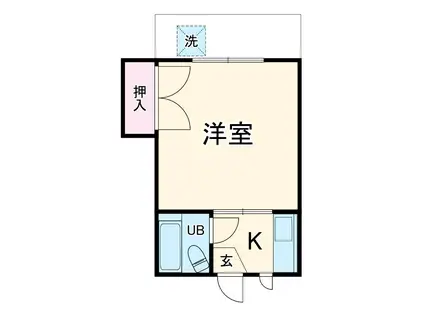 コーポラスクリエイティブ(1K/1階)の間取り写真