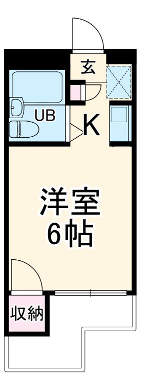 メゾン石川(ワンルーム/3階)の間取り写真