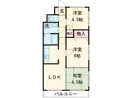 BBアペックス(3LDK/3階)の間取り写真