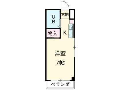 小澤マンション(ワンルーム/5階)の間取り写真