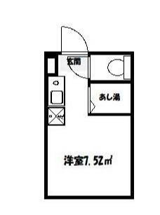 アーバンプレイス東高円寺Ⅴ(ワンルーム/1階)の間取り写真