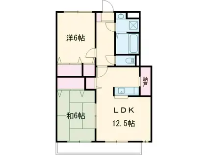 ボア・ソルテⅠ(2LDK/3階)の間取り写真