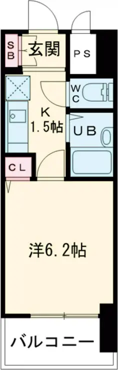 コアパレス・常葉6 8階階 間取り