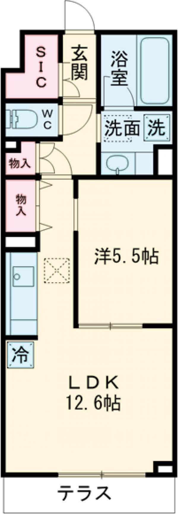 ミューズ東葛西3(1LDK/3階)の間取り写真