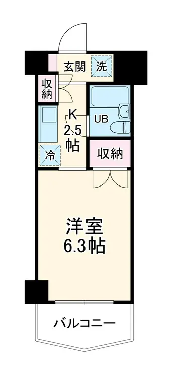 ジュネス西生田 3階階 間取り