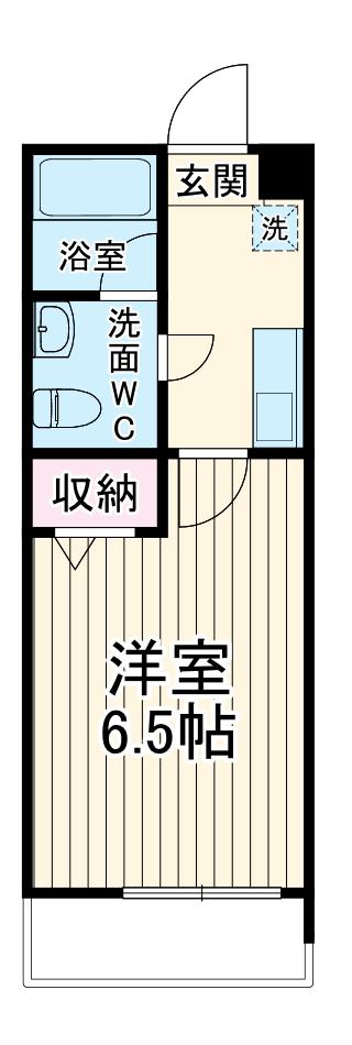 FILLE FLATS KAWAGOE-MINAMI(1K/2階)の間取り写真