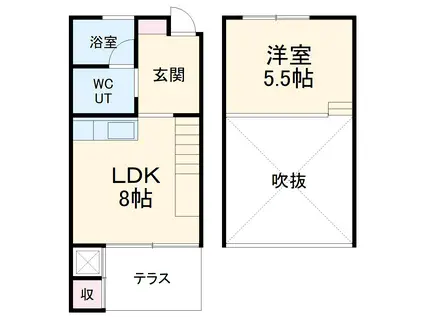 Ｍフラット(1LDK)の間取り写真