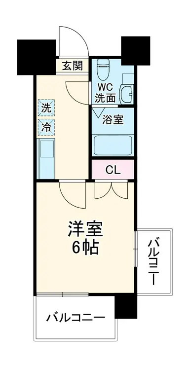ドゥーエ川口 9階階 間取り