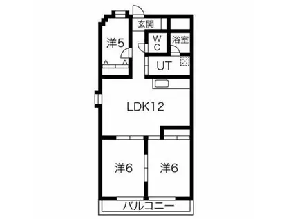 ルミエール八王子(3LDK/4階)の間取り写真