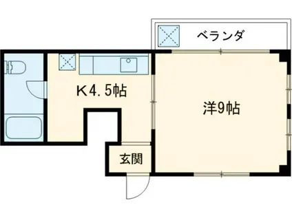 小堀マンション新館(1K/1階)の間取り写真