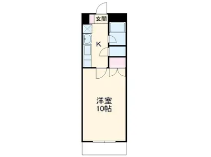ビバーチェ Ⅰ(1K/2階)の間取り写真