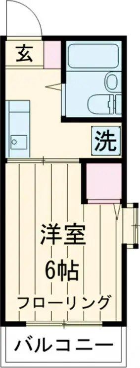 レイクアベニュー大岡山 1階階 間取り