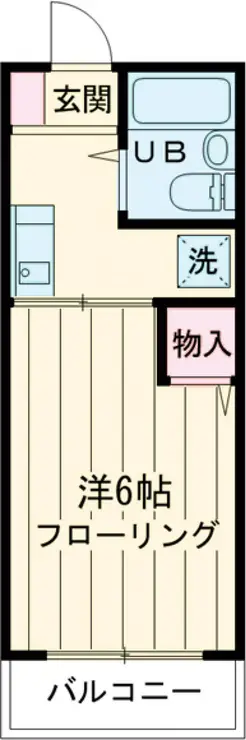 レイクアベニュー大岡山 1階階 間取り