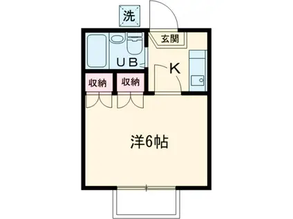 コンフォーリア(1K/1階)の間取り写真