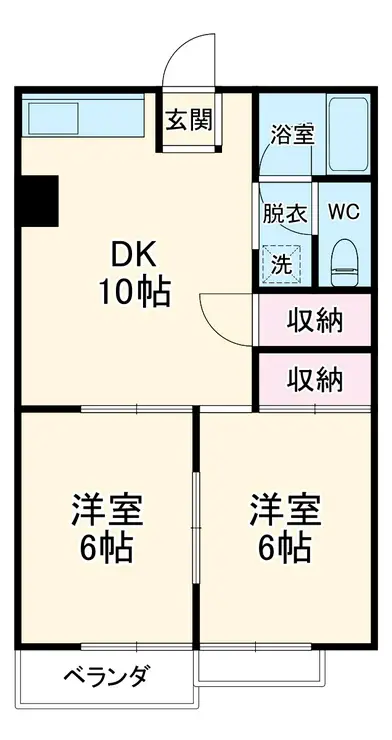 キンガハイツ橋本 1階階 間取り