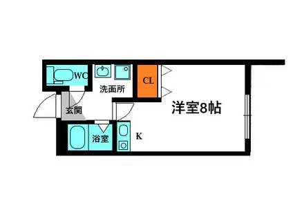 ユーシン守口(ワンルーム/3階)の間取り写真