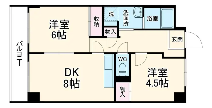 サンヴェール保土ケ谷 5階階 間取り