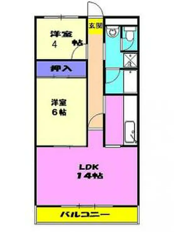 メゾンド津田沼 3階階 間取り