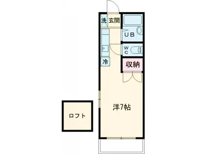 ホープハウス(1K/1階)の間取り写真