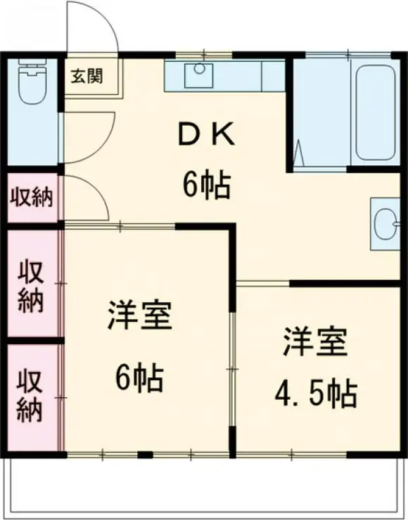 玉堤スカイハイム 2階階 間取り