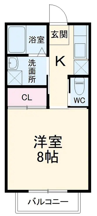 中村ハイツ2 2階階 間取り