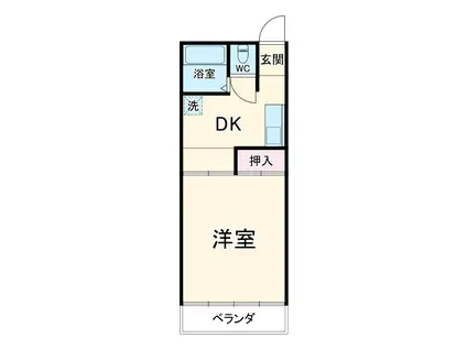 光潮ビル(1DK/7階)の間取り写真