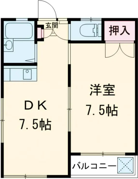 マイルーム多摩 2階階 間取り