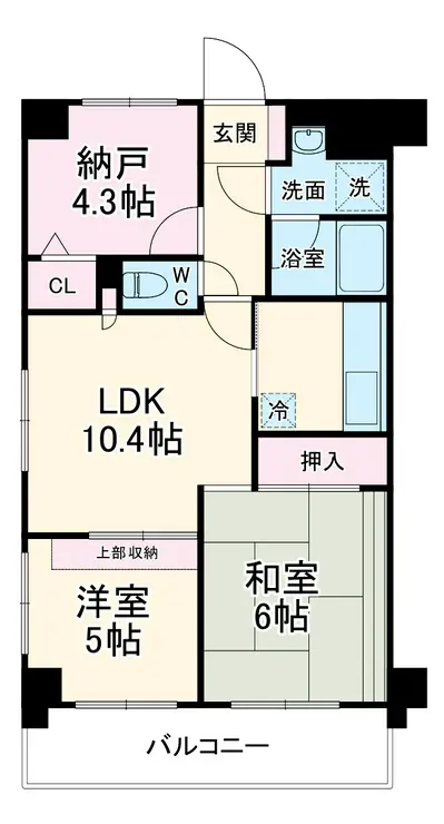 ランデージ津田沼 3階階 間取り