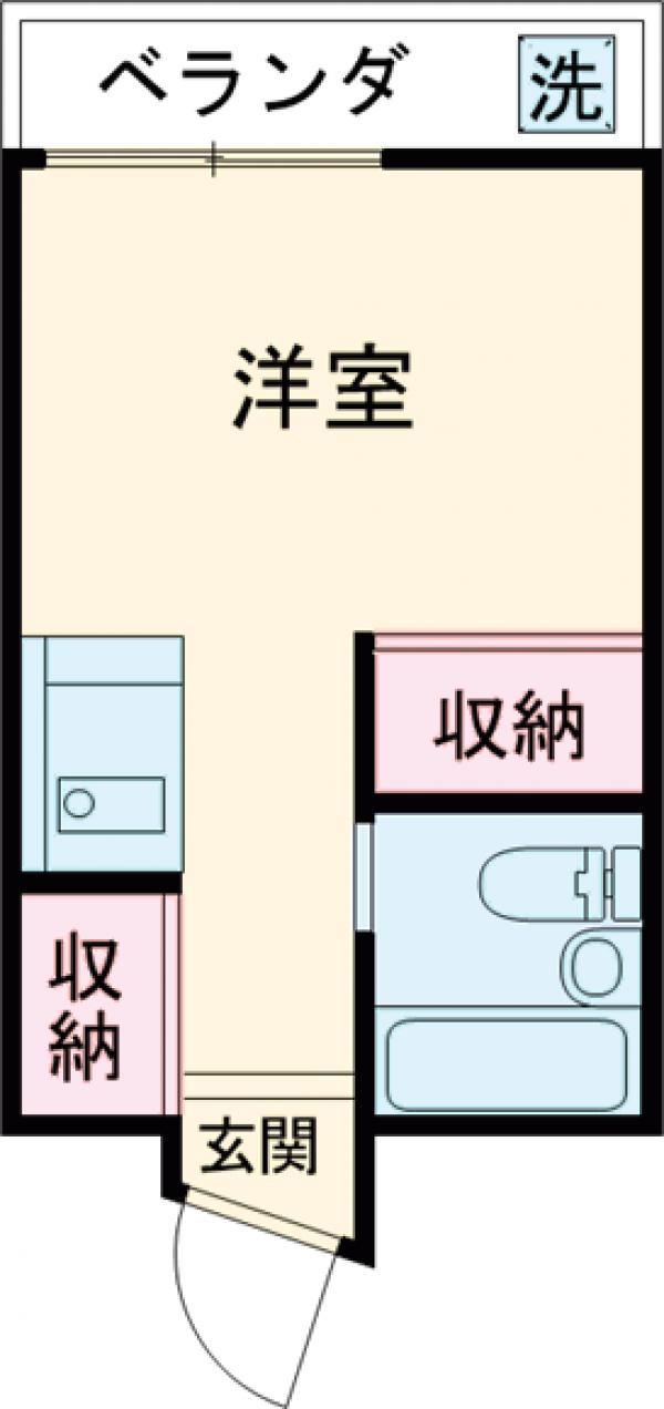 エトワール小金井(ワンルーム/1階)の間取り写真