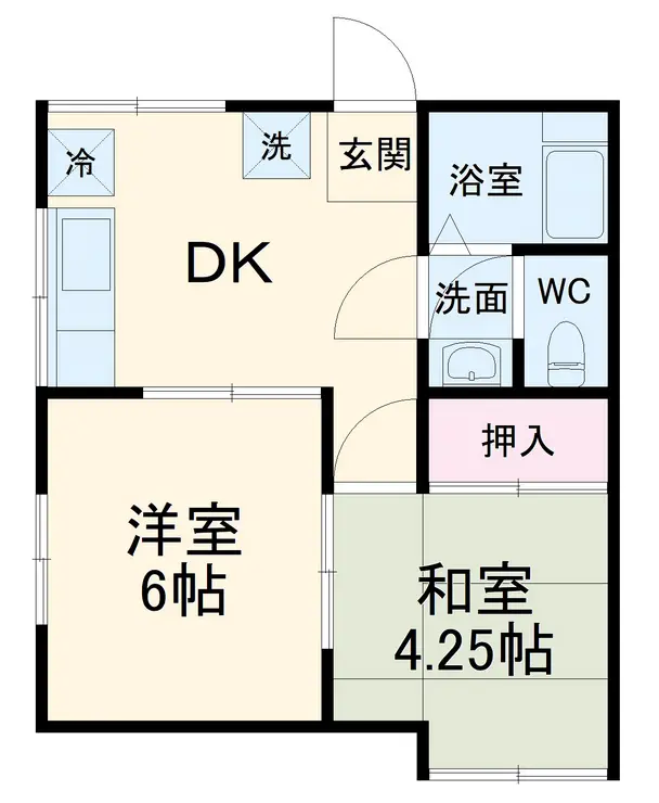 宮沢コーポ 2階階 間取り