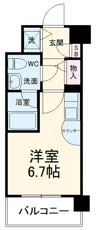 サンセール与野本町 4階階 間取り