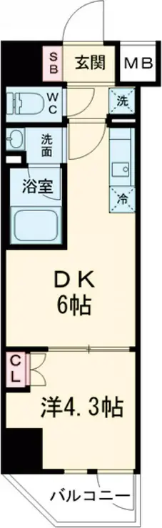 ハーモニーレジデンス山手サウス大塚 5階階 間取り
