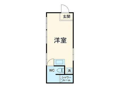 成田線 成田駅 徒歩6分 1階建 築60年(ワンルーム)の間取り写真