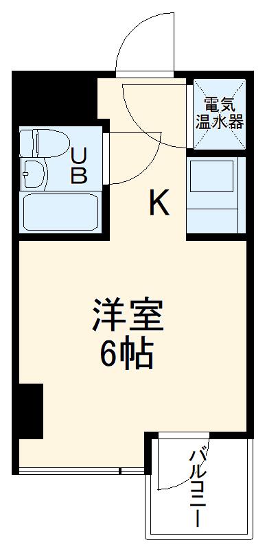 メゾン南平(ワンルーム/2階)の間取り写真