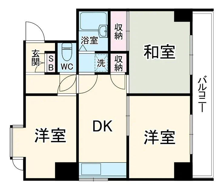グレイス南太田 8階階 間取り