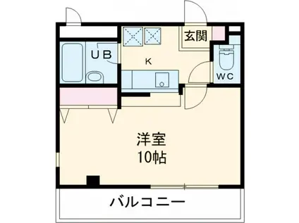 COLLECTION沼(1K/4階)の間取り写真