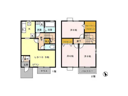 ロイヤルパレスＡ(3LDK)の間取り写真