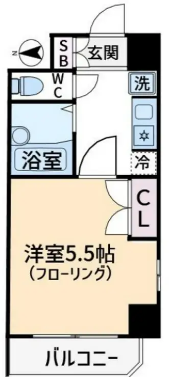 エクセリア浜田山 6階階 間取り