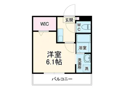 PARKHILLS蓮田(1K/3階)の間取り写真