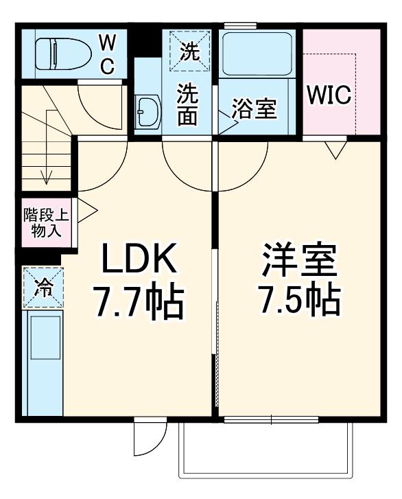 アストン・ギア(1LDK)の間取り写真