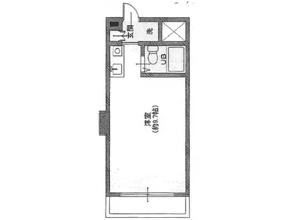 グランドビュー大池(ワンルーム/3階)の間取り写真