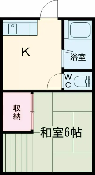 志村コーポ 1階階 間取り