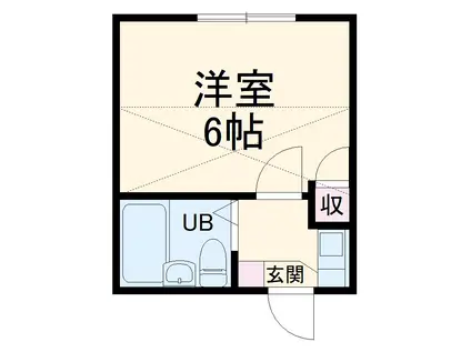 クラレンス上青木西(ワンルーム/1階)の間取り写真