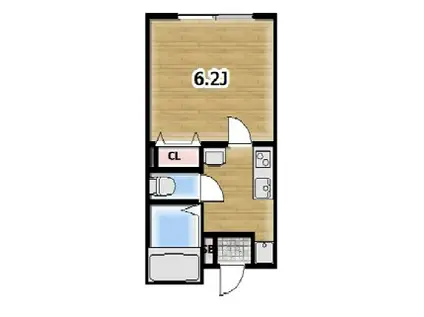 AMBITION座間(1K/1階)の間取り写真