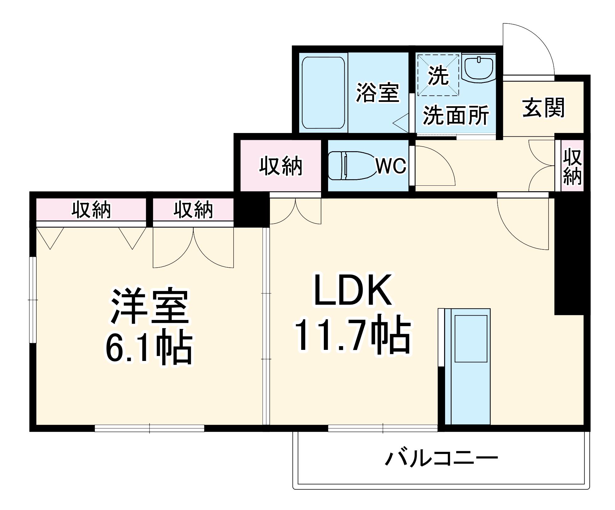 京浜急行電鉄本線 金沢文庫駅 徒歩23分 2階建 築7年(1LDK/2階)の間取り写真
