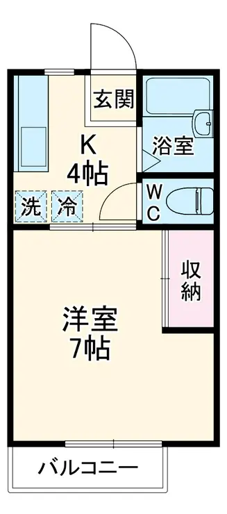 グリーンハイツ枡形 1階階 間取り